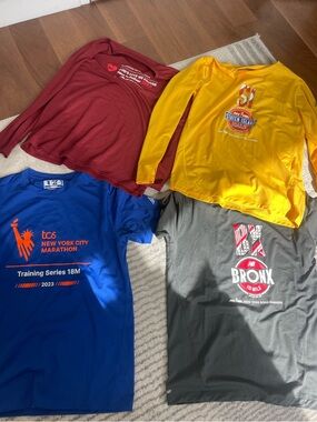 4 NYRR running shirts